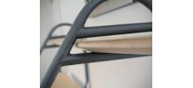 Etagère double tablette bois massif dlg hitier moderniste