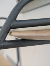 Etagère double tablette bois massif dlg hitier moderniste