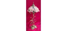 lampe bronze art nouveau avec tres belle opaline , lucien ga