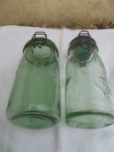 bocaux vintage, lot  de 2