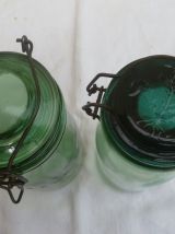 bocaux vintage, lot  de 2