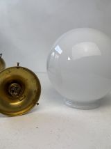 ANCIENNE LAMPE A POSER EN OPALINE XXL VINTAGE