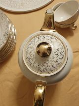 Ancien service À café dessert Villeroy et Boch doré