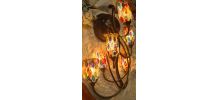  2 appliques murano  millefiori glass 40x25  1970 a 80s