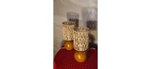 paire de lampes de chevet style scandinave design vintage bo