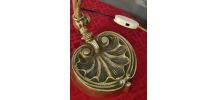 lampe bronze  1940  style art nouveau , et cristal 34x26 ele