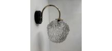 PAIRE D’ANCIENNES APPLIQUES VERRE MOULE  VINTAGE
