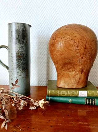 Forme à chapeau ancienne en bois 