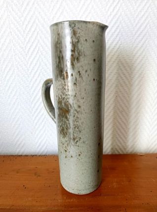 Broc en grès émaillé vintage 1950 