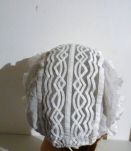 Coiffe ancienne brodée main Deux-sèvres (bonnet)
