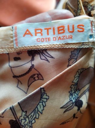 Robe vintage Artibus en soie T. 34