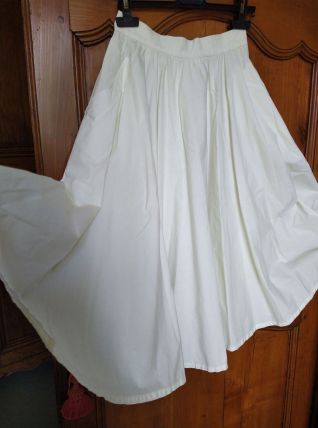 Jupe corolle style rockabilly coton T.36. P. Faivret