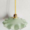 Baladeuse en opaline vert mini vintage 1950 