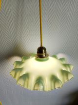 Baladeuse en opaline vert mini vintage 1950 