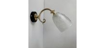 LOT 3 ANCIENNES APPLIQUES EN VERRE MOULE  VINTAGE