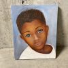 Huile sur toile « enfant africain »