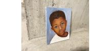 Huile sur toile « enfant africain »