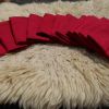 ENSEMBLE DE  etiquette 12 serviettes coton bordeaux neuf 