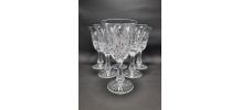 Verres à pied en cristal