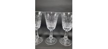 Verres à pied en cristal