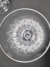 Verres à pied en cristal