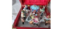 Boîte à musique vintage Noël Caroussel Rare