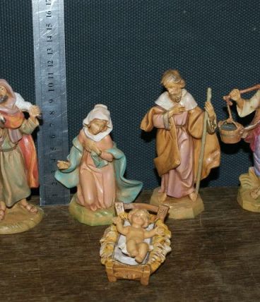 Lot de 5 Fontanini collection personnages crèche avec boîtes