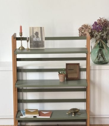 Etagère de bouquiniste vintage