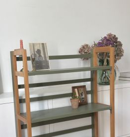 Etagère de bouquiniste vintage