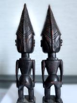 Statuettes couple art africain