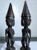 Statuettes couple art africain