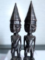 Statuettes couple art africain