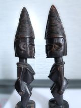 Statuettes couple art africain
