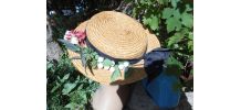 TRES BEAU CHAPEAU ANCIEN VINTAGE 1900 IMPECCCABLE PAILLE  TM