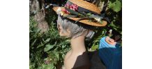 TRES BEAU CHAPEAU ANCIEN VINTAGE 1900 IMPECCCABLE PAILLE  TM