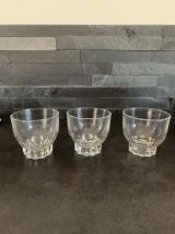 Lot verres avec liseré doré 