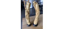 STATUETTE FIGURINE GEISHA FEMME CHINE CHINOIS ASIATIQUE JAPO
