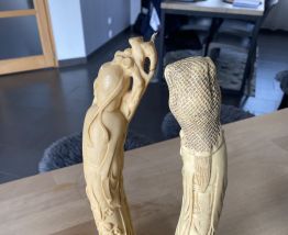 STATUETTE FIGURINE GEISHA FEMME CHINE CHINOIS ASIATIQUE JAPO