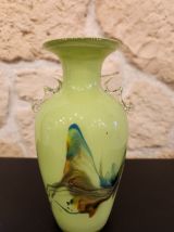 Vase en verre soufflé artisanal inspiration Murano
