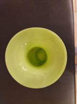 Vase en verre soufflé artisanal inspiration Murano