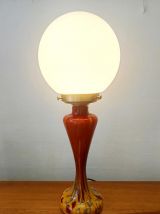 Lampe en verre style art nouveau 