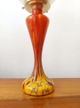 Lampe en verre style art nouveau 