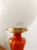 Lampe en verre style art nouveau 