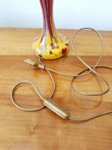 Lampe en verre style art nouveau 