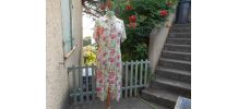 ROBE VINTAGE CANOVAS TBE T 38 40 QUASI NEUF COTON FRANCE 