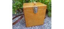 Boite en contreplaqué verni, vintage