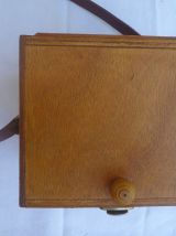 Boite en contreplaqué verni, vintage