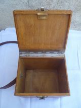 Boite en contreplaqué verni, vintage