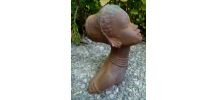 Buste de Femme Africaine , en fonte, vintage