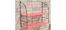 etagere  vintage tole  perforé  dans le style   M mategot  ,
